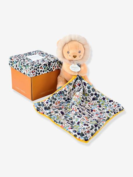 Baby Kuscheltier & Schmusetuch 12 cm Boh'aim DOUDOU ET COMPAGNIE blau+gelb+rosa 6