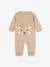 Baby Samt-Strampler, Koala Oeko-Tex beige meliert+grau meliert 2