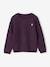 Mädchen Pullover pudrig rosa+violett+wollweiß 5