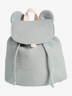 Babymode-Kinder Kita-Rucksack aus Musselin mit Ohren, personalisierbar