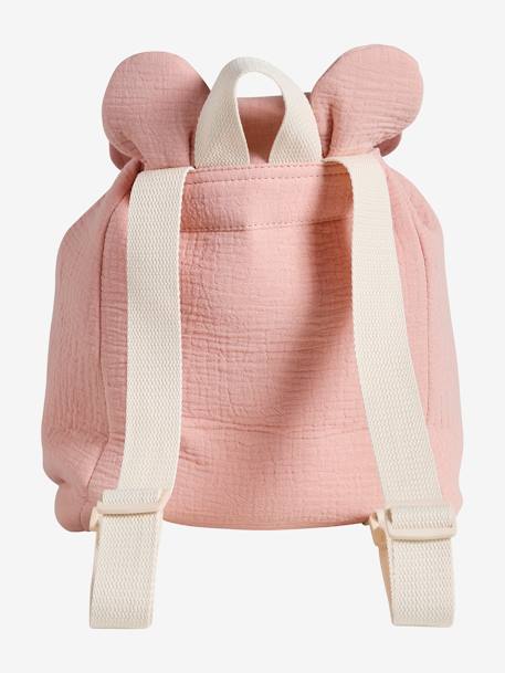 Kinder Kita-Rucksack aus Musselin mit Ohren, personalisierbar - nachtblau+pudrig rosa+salbeigrün - 9