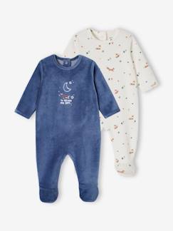 2er-Pack Baby Samt-Strampler Fuchs Oeko-Tex  [numero-image]