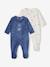 2er-Pack Baby Samt-Strampler Fuchs Oeko-Tex blau 1