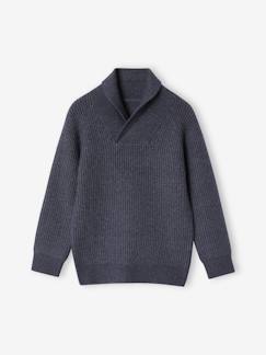 -Jungen Pullover mit überkreuztem Stehkragen Oeko-Tex