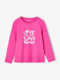 Maedchenkleidung-Shirts & Rollkragenpullover-Shirts-Mädchen Shirt mit Messageprint BASIC Oeko-Tex