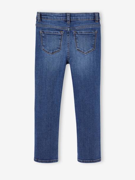 Mädchen Slim-Jeans, Hüftweite SLIM dunkel blau+grauer denim+mittelblau 2