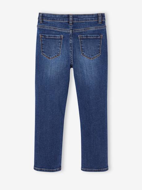 Mädchen Slim-Jeans, Hüftweite REGULAR dunkel blau+grauer denim+mittelblau 2