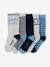 5er-Pack Jungen Socken COOL KIDS azurblau+salbeigrün 1