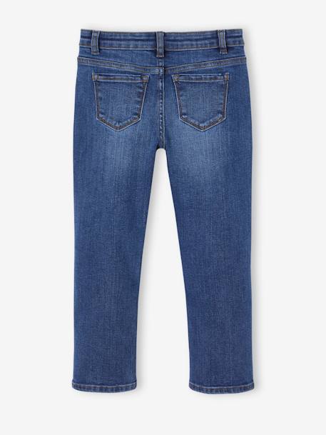 Mädchen Slim-Jeans, Hüftweite COMFORT dunkel blau+grauer denim+mittelblau 2