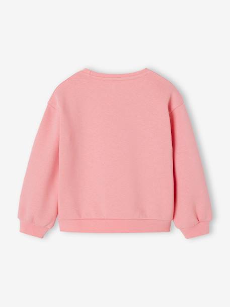 Mädchen Sweatshirt mit Print Basics Oeko-Tex aprikose+graugrün+indigo-blau+rosa+vanille 12