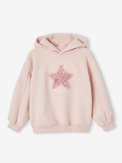 -Mädchen Kapuzensweatshirt mit Print