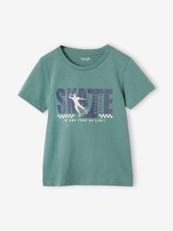 Jungenkleidung-Shirts, Poloshirts & Rollkragenpullover-Jungen T-Shirt Basic mit Print vorn