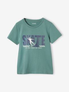 -Jungen T-Shirt Basic mit Print vorn