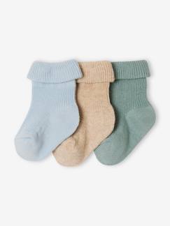 Babymode-Socken & Strumpfhosen-3er-Pack unifarbene Baby Socken