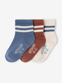 Babymode-3er-Pack Jungen Baby Socken mit Streifen