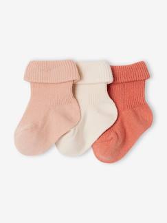 -3er-Pack unifarbene Baby Socken aus Ripp