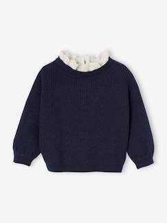 Babymode-Pullover, Strickjacken & Sweatshirts-Pullover-Baby Pullover mit Volantkragen, Capsule Collection MAMA, TOCHTER & BABY