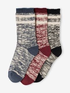 Jungenkleidung-Unterwäsche & Socken-3er-Pack melierte Jungen Socken Oeko-Tex