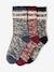 3er-Pack melierte Jungen Socken Oeko-Tex graublau 1