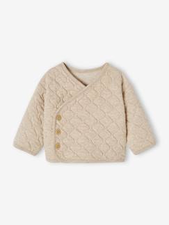 Babymode-Pullover, Strickjacken & Sweatshirts-Strickjacken-Baby Wickeljacke mit Recycling-Polyester Oeko-Tex