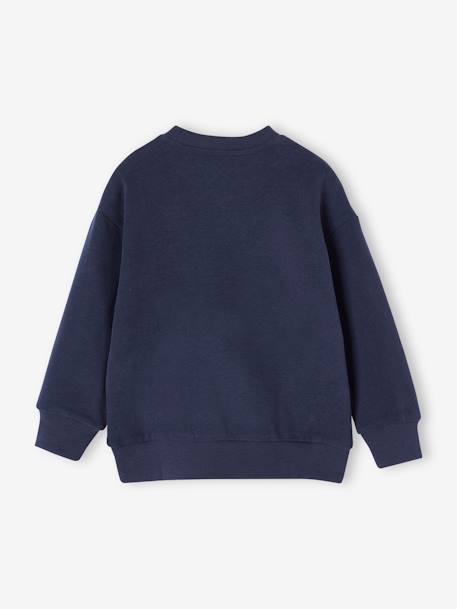 Jungen Sweatshirt mit Rundhals und Recycling-Polyester nachtblau 2