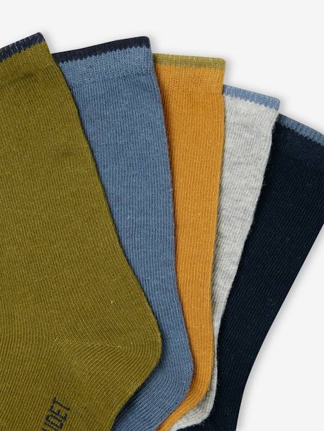 5er-Pack Jungen Socken BASIC olivgrün 2