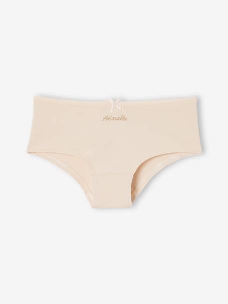 7er-Pack Mädchen Shortys ADORABLE, Bio-Baumwolle rosa 5