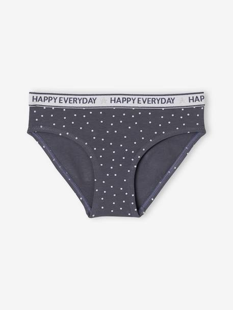 5er-Pack Mädchen Slips HAPPY EVERYDAY grau meliert 3