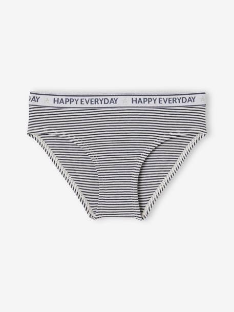 5er-Pack Mädchen Slips HAPPY EVERYDAY grau meliert 5