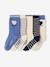 5er-Pack Mädchen Socken, Herzen beige+blau chambray 3