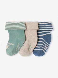 Babymode-3er-Pack Jungen Baby Socken mit Schriftzug