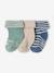 3er-Pack Jungen Baby Socken mit Schriftzug jeansblau 1