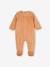 3er-Pack Baby Samt-Strampler BASIC Oeko-Tex camel+cappuccino+pudrig rosa 4