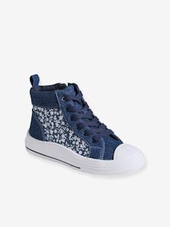 Kinderschuhe-Mädchenschuhe-Sneakers & Turnschuhe-Warme Mädchen High-Sneakers in Jeans-Optik