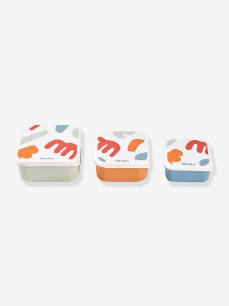 3er-Set Kinder Brotdosen Playful BEABA orange 4