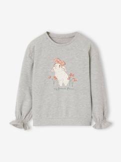 Maedchenkleidung-Pullover, Strickjacken & Sweatshirts-Sweatshirts-Mädchen Sweatshirt mit Tierprint