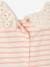 Baby Ringelshirt, Bubi-Kragen mit Lochstickerei - rosa/weiß gestreift - 3