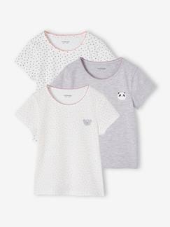 -3er-Pack Mädchen T-Shirts mit Tieren