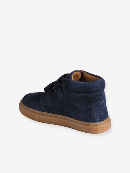 Jungen Klett-Sneakers aus Leder braun+marine 8