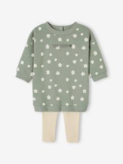 -Baby Set MON TRÉSOR: Kleid & Leggings, personalisierbar Oeko-Tex