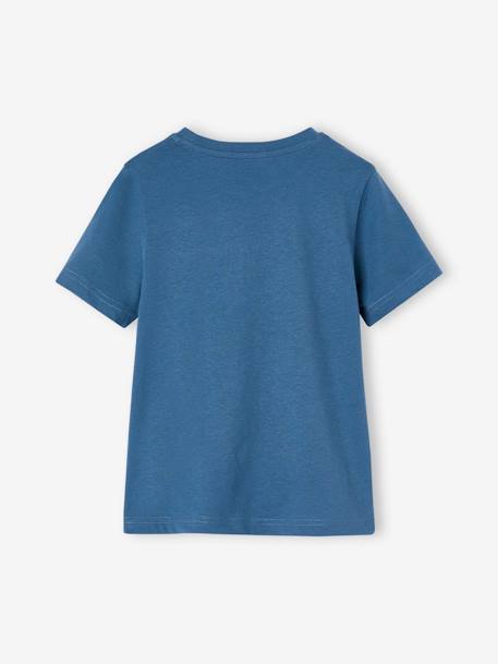 3er-Pack Jungen T-Shirts mit Rundhals Basic gelb+pfauenblau+wollweiß 16