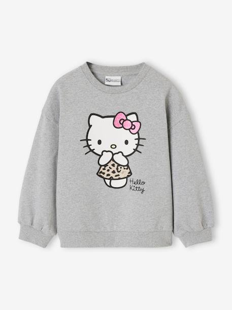 Mädchen Sweatshirt HELLO KITTY grau meliert 1