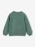 Mädchen Sweatshirt grau meliert+smaragdgrün+wollweiß 5