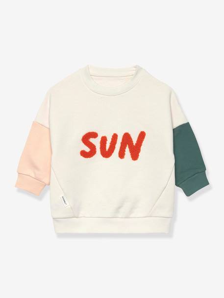 Kinder Sweatshirt Little Gang Sun LÄSSIG wollweiß 1