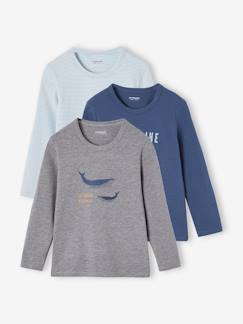 3er-Pack Jungen Shirts mit Wal BASIC Oeko-Tex  [numero-image]