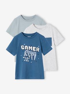 3er-Pack Jungen T-Shirts mit Rundhals Basic -  - [numero-image]