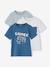 3er-Pack Jungen T-Shirts mit Rundhals Basic gelb+pfauenblau+wollweiß 12