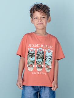Jungenkleidung-Shirts, Poloshirts & Rollkragenpullover-Jungen T-Shirt mit Fotoprint, Recycling-Baumwolle