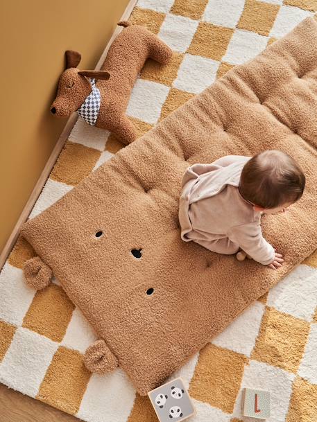 Kinderzimmer Bodenmatratze BÄR, Teddyfleece braun 3