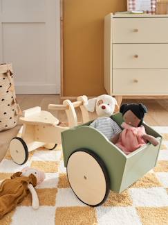 Kinderzimmer-Aufbewahrung-Spielzeugkisten & Truhen-Baby Rutschfahrzeug mit 3 Rädern, Holz FSC®